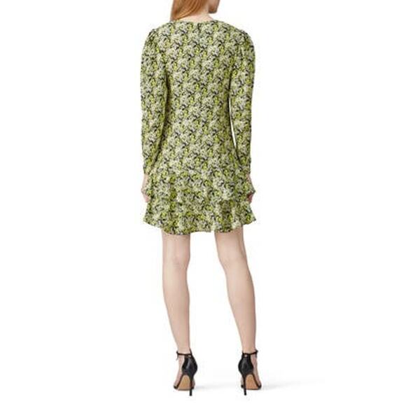 Brogger Nancy Silk Blend Floral Layered Long Sleeves Dress Size Large - Picture 4 of 10